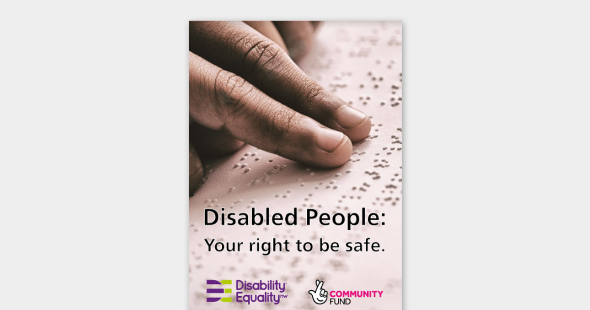 Safety first Archives - Disability Equality North West