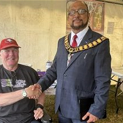 Mayor of Preston Shaking hands