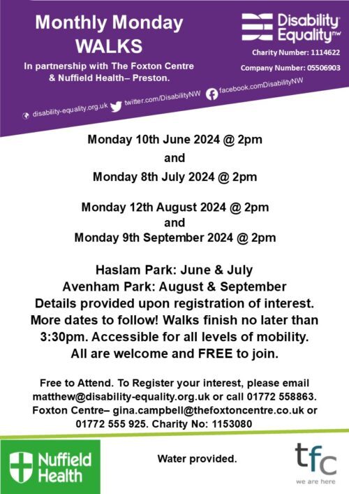 Monthly Monday Walks (June, July, August, September 2024) Monthly Monday Walks (June, July, August, September 2024)
