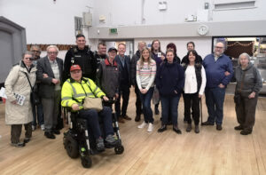 Group shot of everyone in attendance at the DENW festive social.