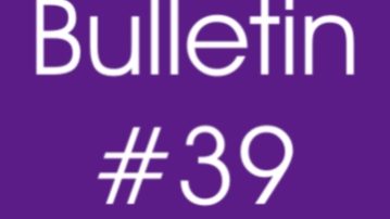 Bulletin 39 Bulletin 39