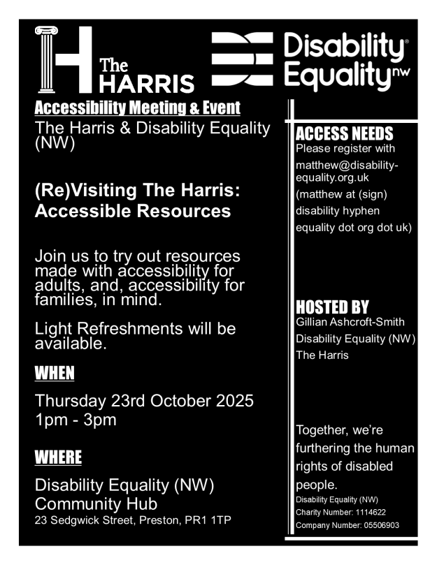 Harris Museum Accessibility Meeting and Event